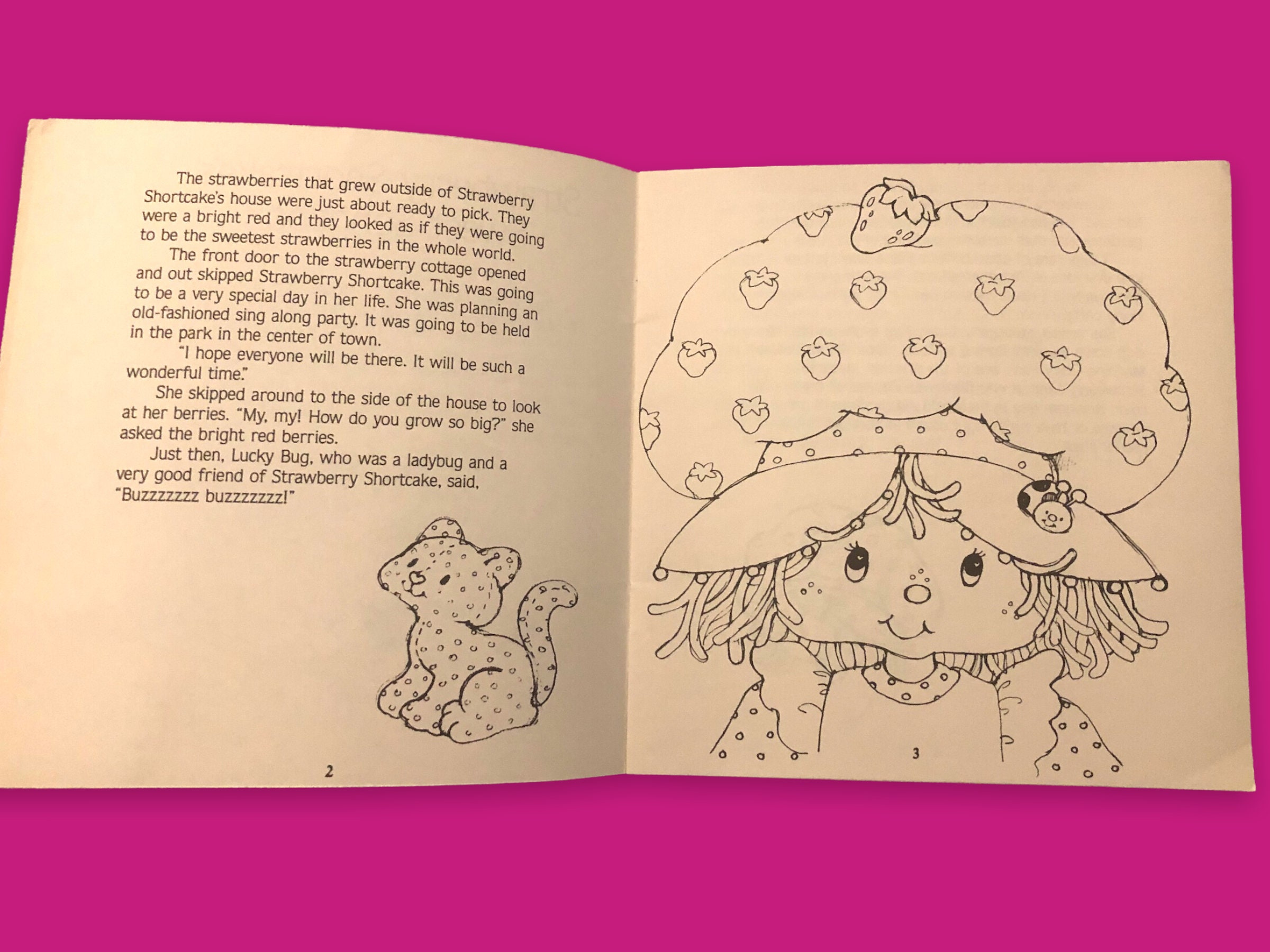 kenner 1981 STRAWBERRY SHORTCAKE COLORING BOOK unused 1132701
