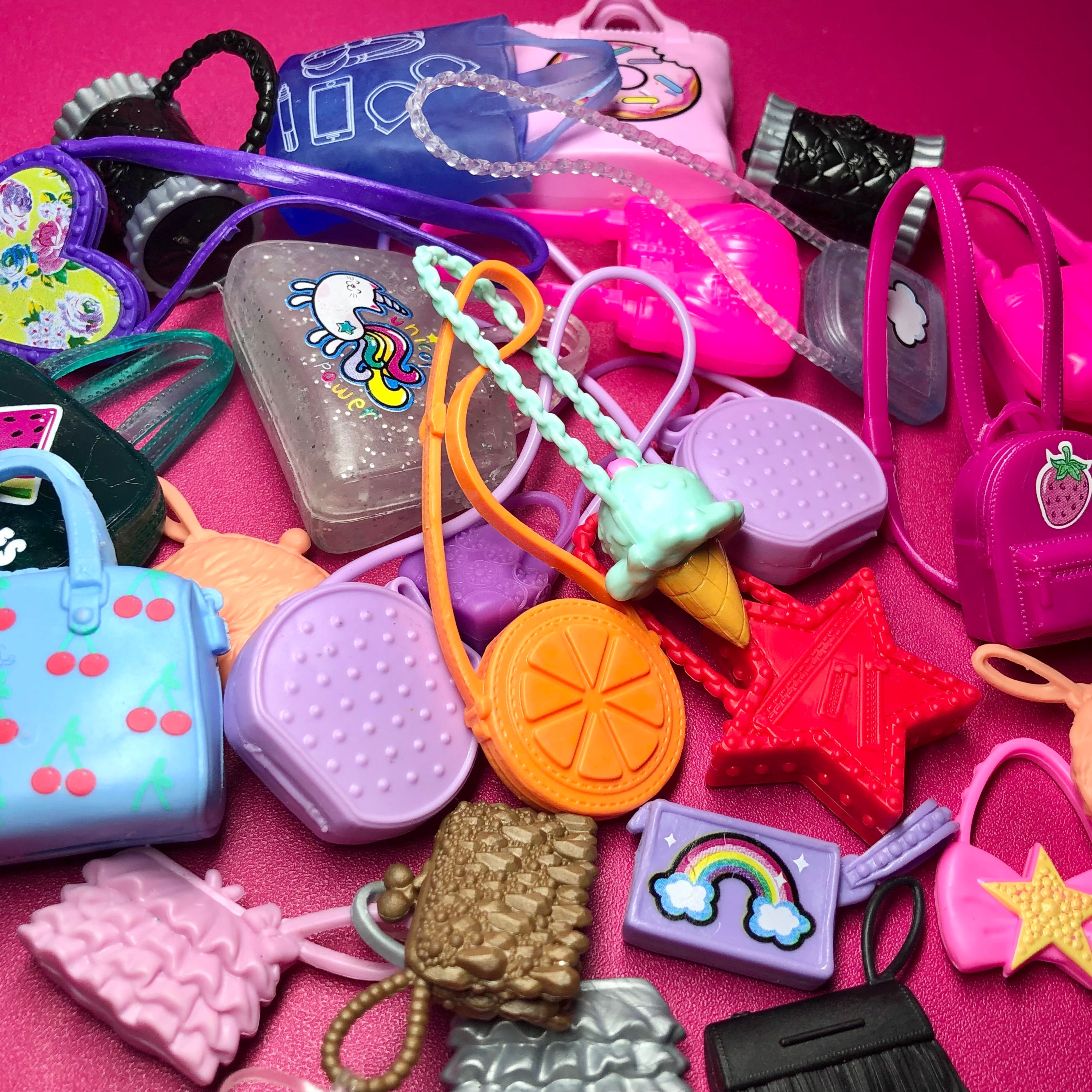 Buy Group of Barbie or Ken or Bratz Like Toys Doll Accessories  Miscellaneous Bags Purses Online in India - Etsy