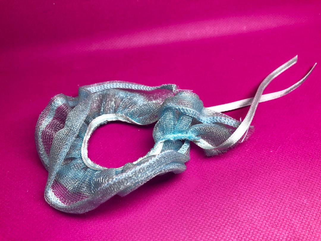 80s LITTLE PRETTY Kitty Ruffle Cat Collar Accessory Frosty Etsy