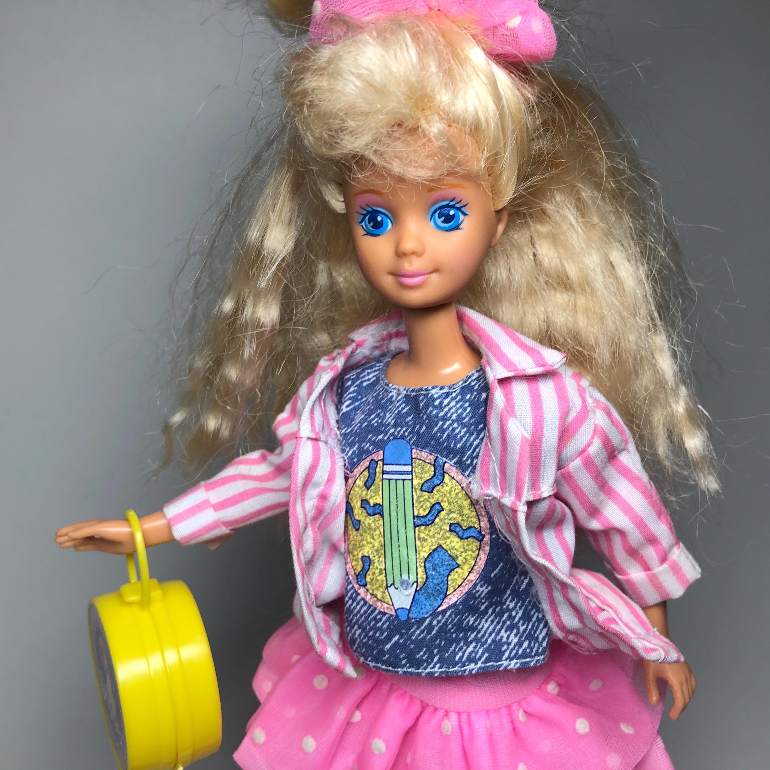 1988 Teen Time Skipper Doll Near Complete Accessories 80s Barbie Mattel Vintage Etsy