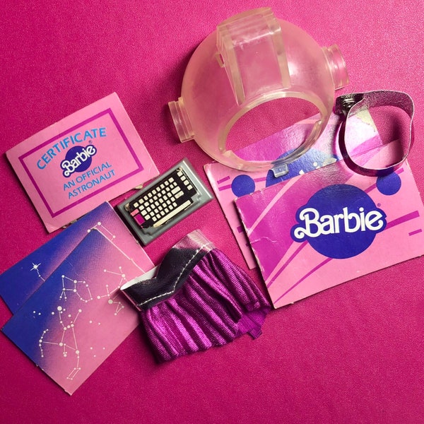1985 Astronaut Barbie Accessories Lot - 80s, Superstar Era, Mattel
