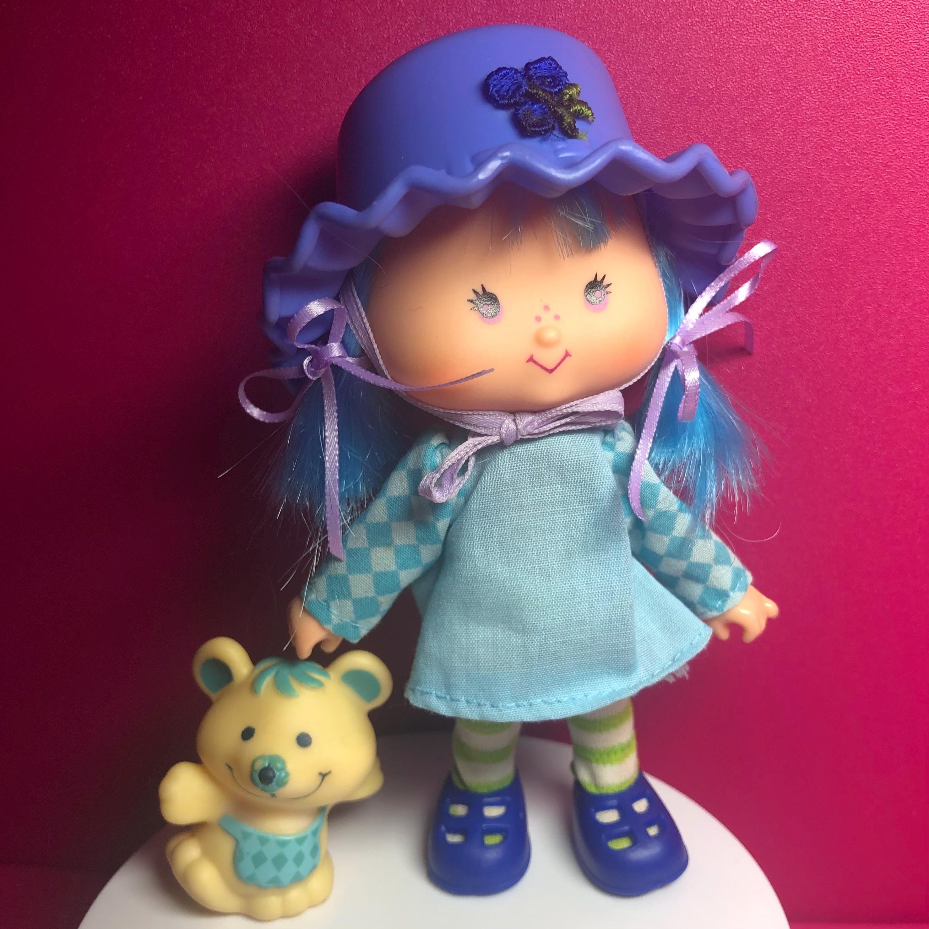 Strawberry Shortcake『ブルーベリーマフィン』ヴィンテージ専用 Strawberry Shortcake BLUEBERRY MUFFIN Doll + Cheesecake Mouse Pet