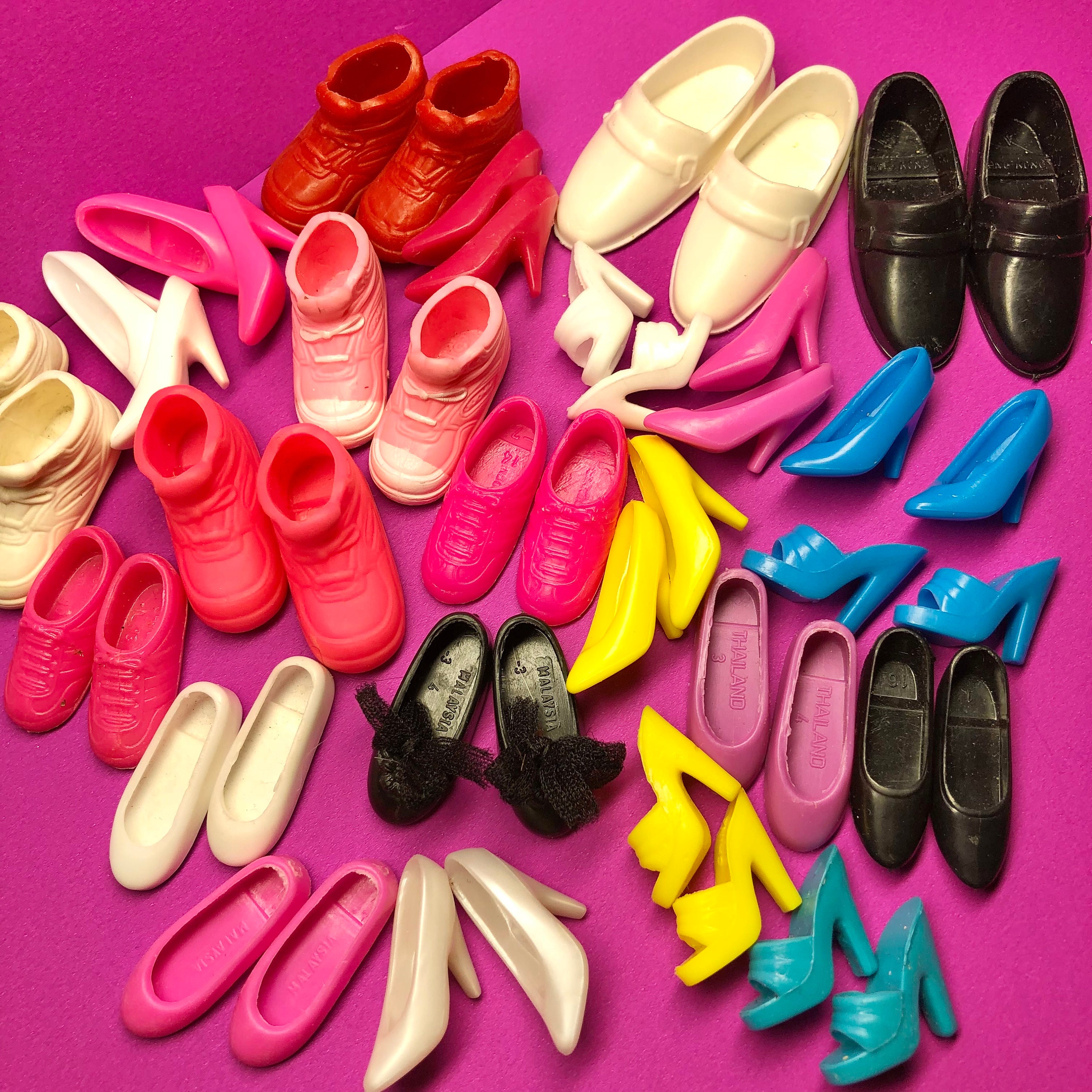 Chaussures Barbie vintage, chaussures Barbie Fashion vintage, chaussures de  poupée 12, chaussures Barbie Ballet, chaussures Barbie Doll -  France