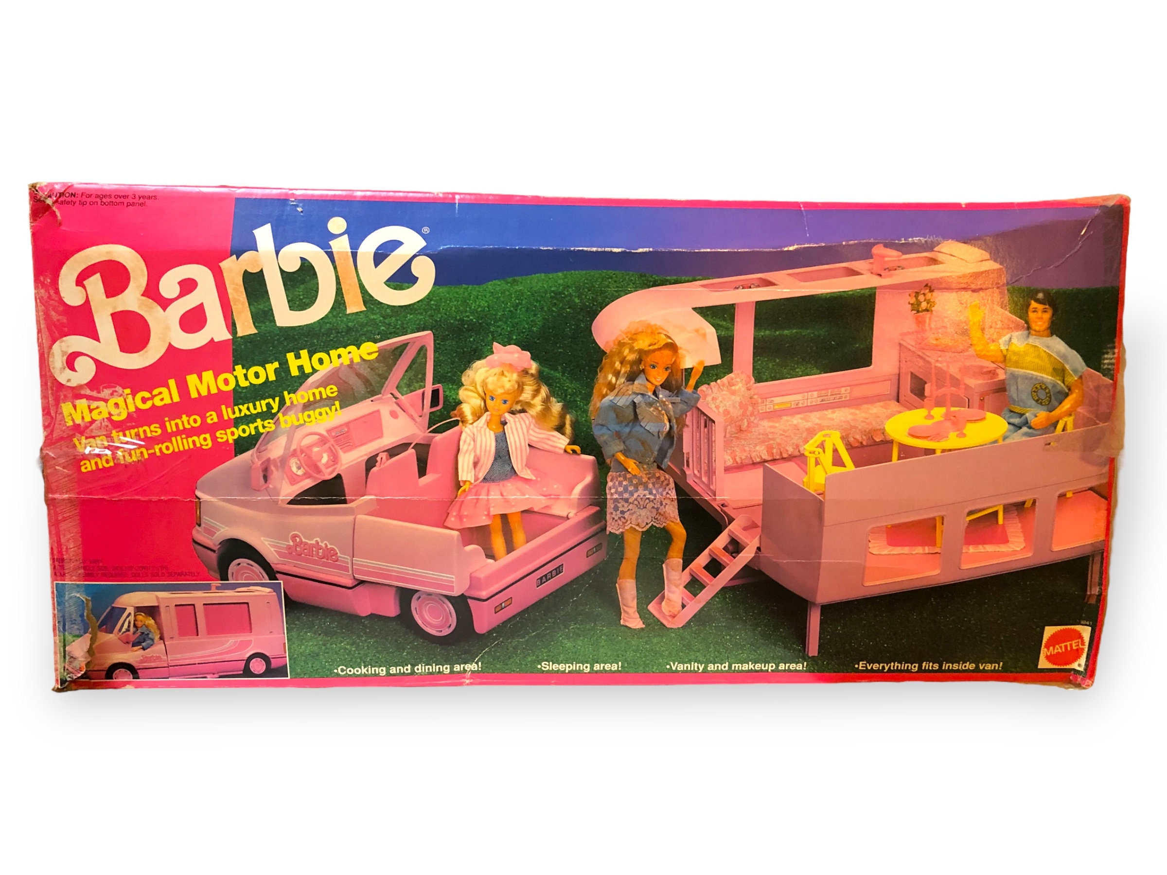 recorder Bijdrage Marine 1990 Barbie Magical Motor Home in Original Box Near - Etsy