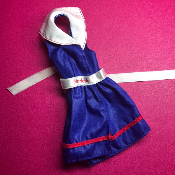 1985 Barbie Sailor Dress - My First Fashion #2119 - Red, White & Blue - 80s, Mattel - Vintage