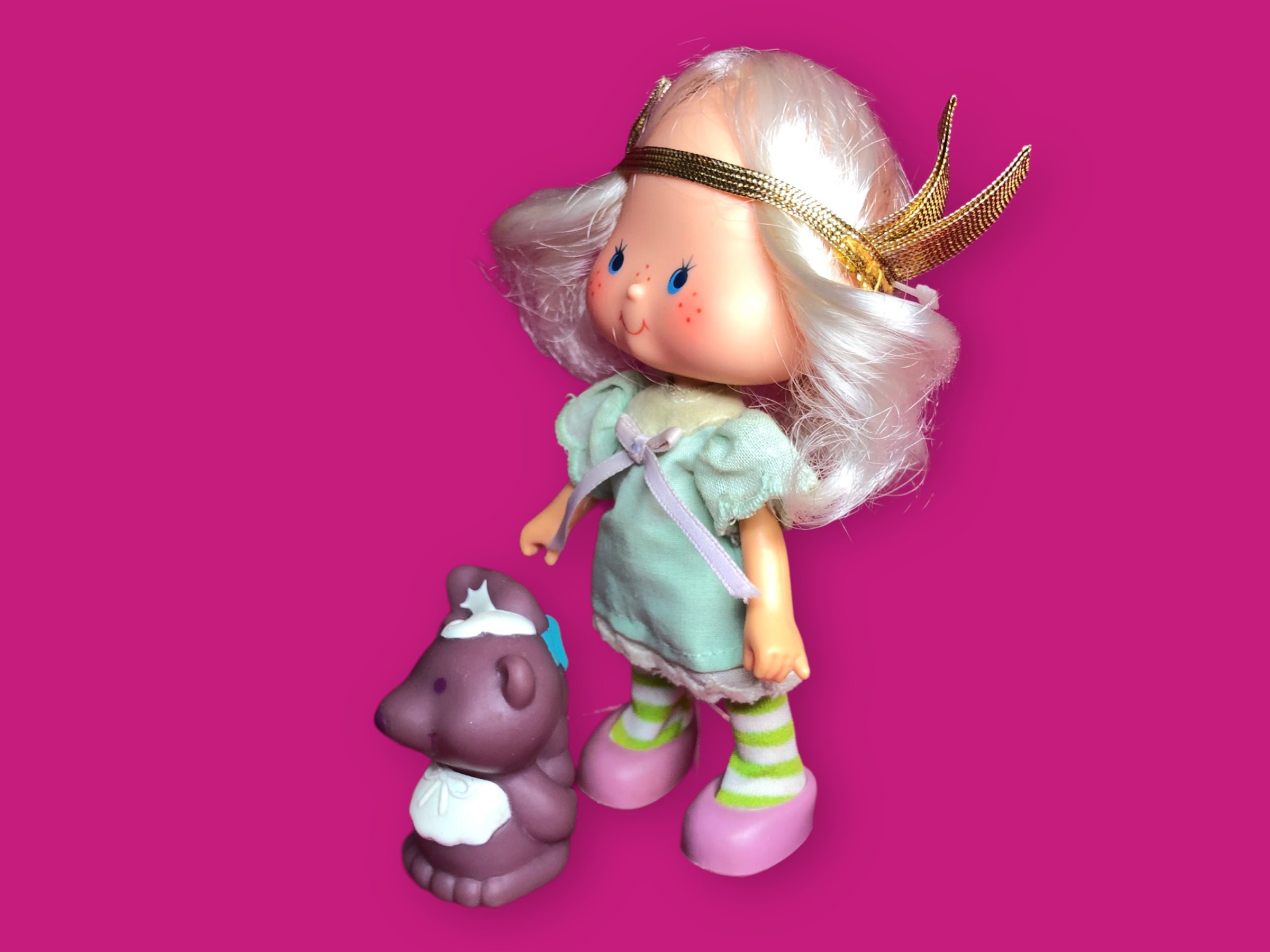 Vintage ANGEL CAKE Doll & Souffle Skunk Pet Headband Still - Etsy