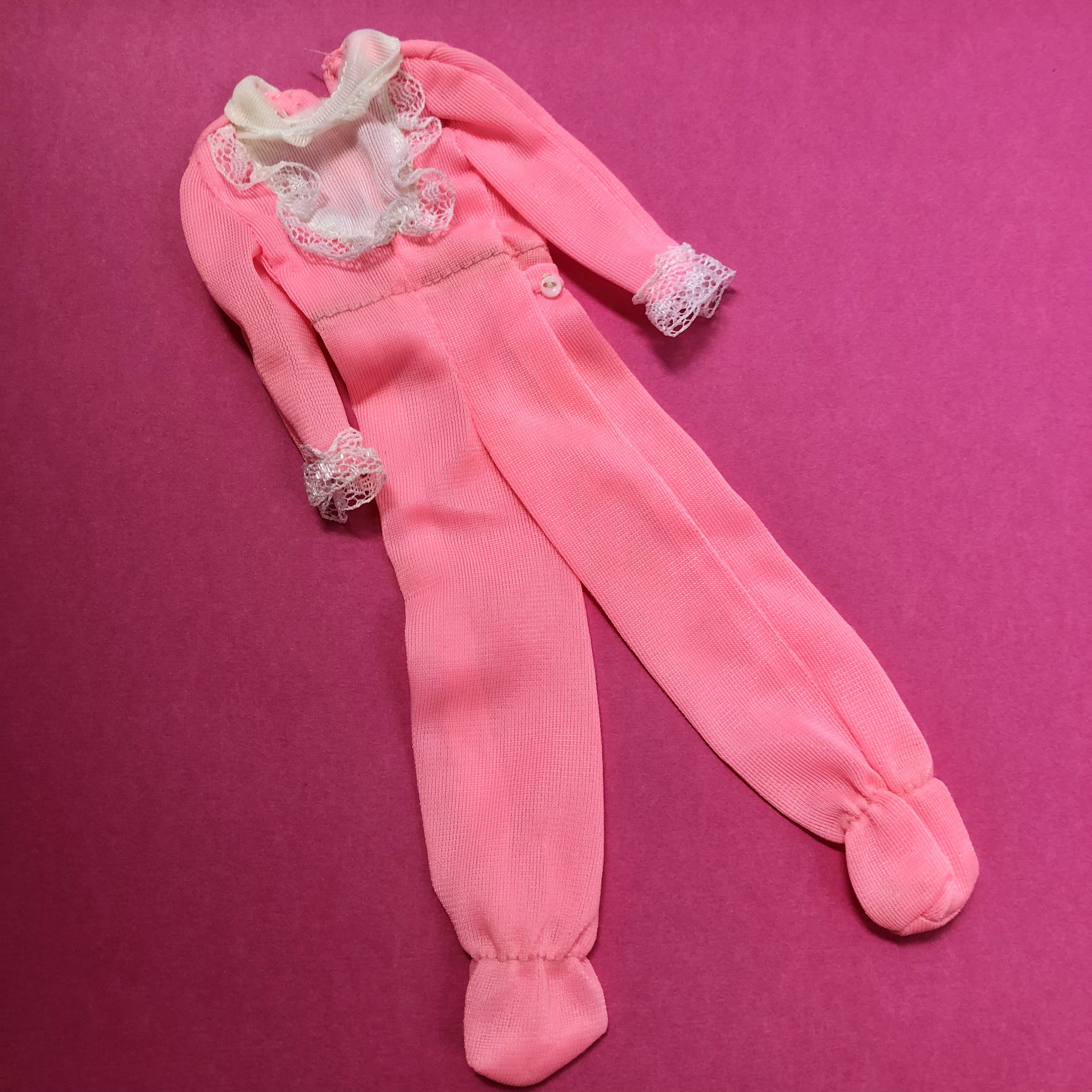 1975 Skipper Pink Footie Pajamas #7220 BEST BUY FASHION 70s