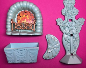 She-ra Crystal Castle Playset Parts Lot - 4 pieces - 80s, Mattel - Motu - Vintage