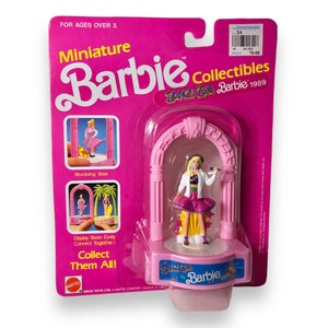 SEALED 90s Barbie Miniature Collectible Figurine - DANCE CLUB Barbie - 1990, Mattel - Nrfp