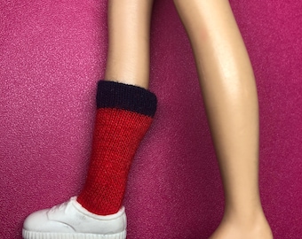 60s Barbie Ricky LITTLE LEAGUER #1504 Baseball Sock & Shoe Singles - Japan - Mattel - Vintage