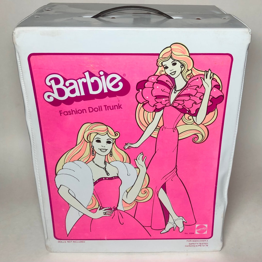 1982 Barbie Storage Trunk Case Superstar Era 80s Mattel Etsy