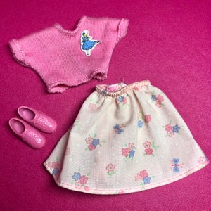 1986 Barbie Fashion #1876 Ballerina Top, Skirt & Sneakers - My First / Easy On - 80s, Mattel - Vintage