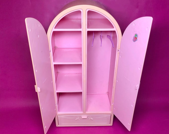 1987 Barbie SWEET ROSES Armoire With Filigree Hangers 80s Etsy