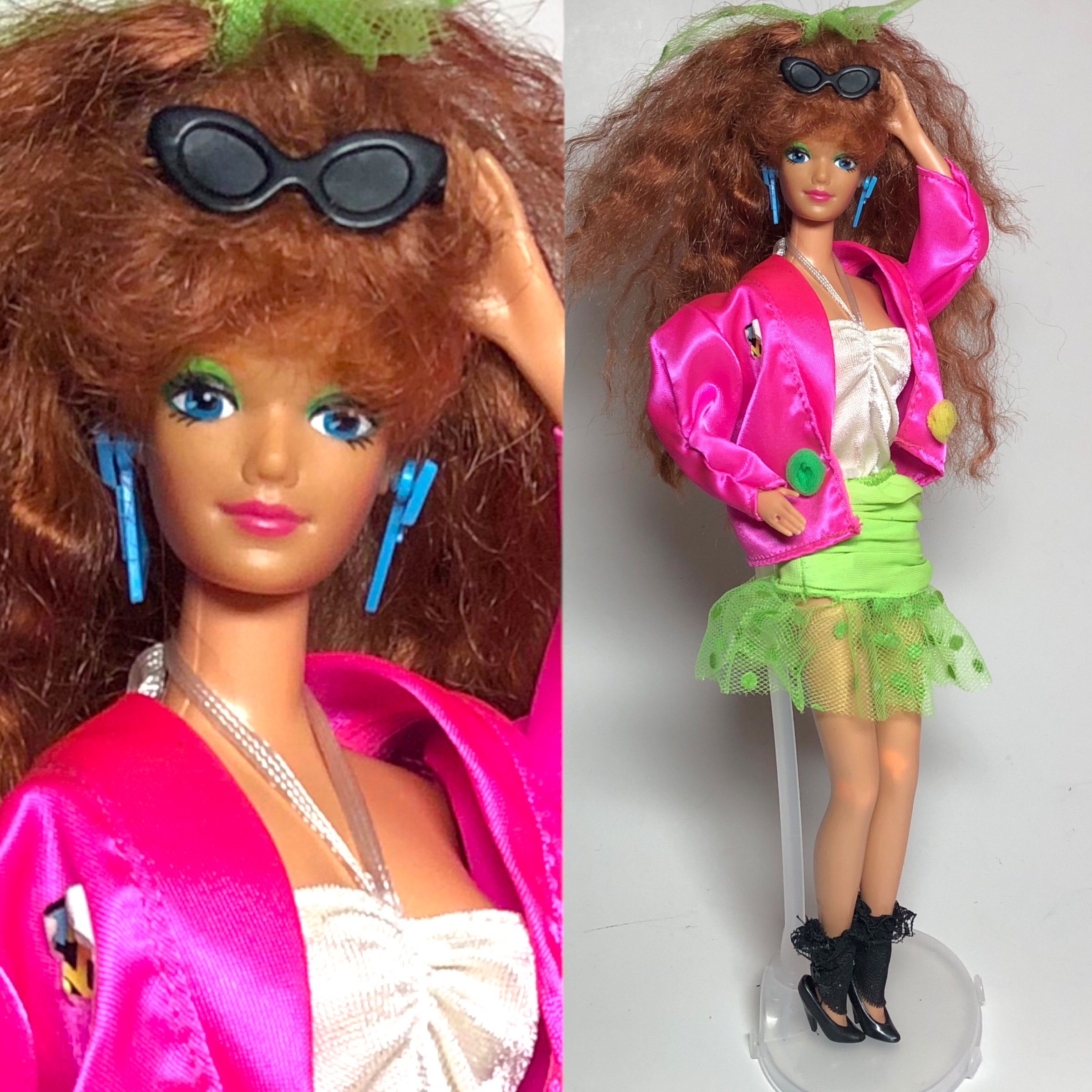 モンキーガール様 1989 Dance Club Kayla Barbie Doll - Near Complete - 80s, Mattel