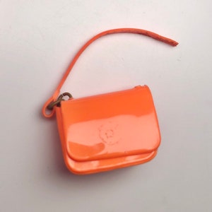 1968 Francie MINI CHEX Orange Purse #1209 - TLC Condition - 60s 70s Barbie - Mod Era - Vintage