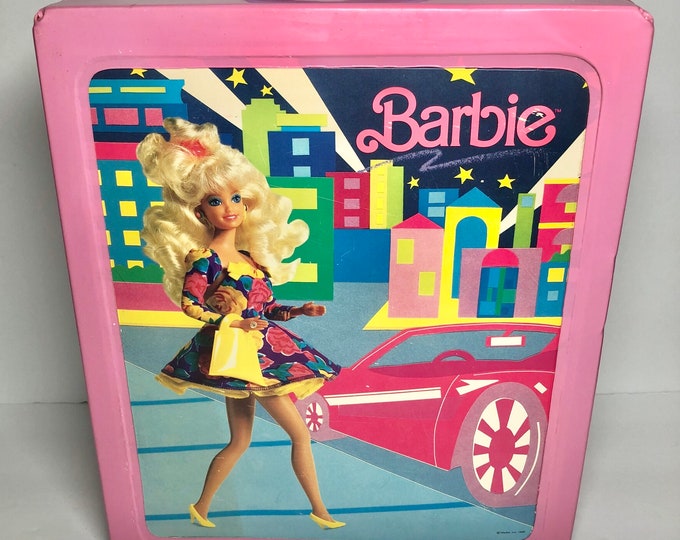 1989 Barbie Storage Trunk Case Fits Dolls & Wardrobe 80s, Mattel Etsy
