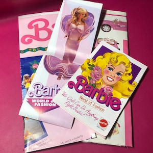 Vintage Barbie Booklets - 80s 90s - Product Poster / Catalogs - Pick Your Own - Mattel