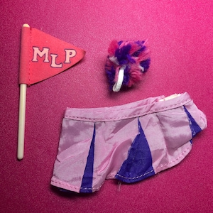 My Little Pony POM POM Cheerleader Pony Wear Outfit - Incomplete - 80s, MLP, Hasbro - Vintage