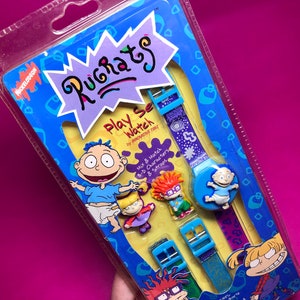 90s Rugrats Watch Set - 3-D Mix-N-Match NRFP - Angelica, Chucky, Tommy - Nickelodeon, Viacom