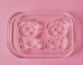 Teddy Bear Earring Mold