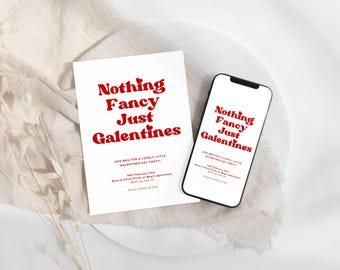 Modello di invito per il giorno di San Valentino, design niente di speciale (modello digitale Canva)