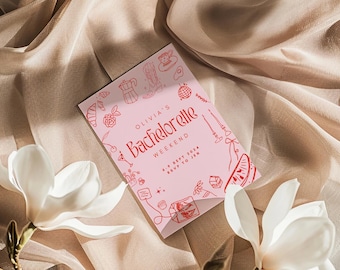 Modello di invito illustrato per addio al nubilato in stile western su Canva