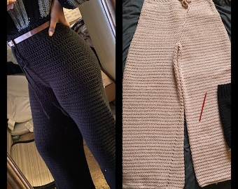 Patron de pantalon palazzo au crochet