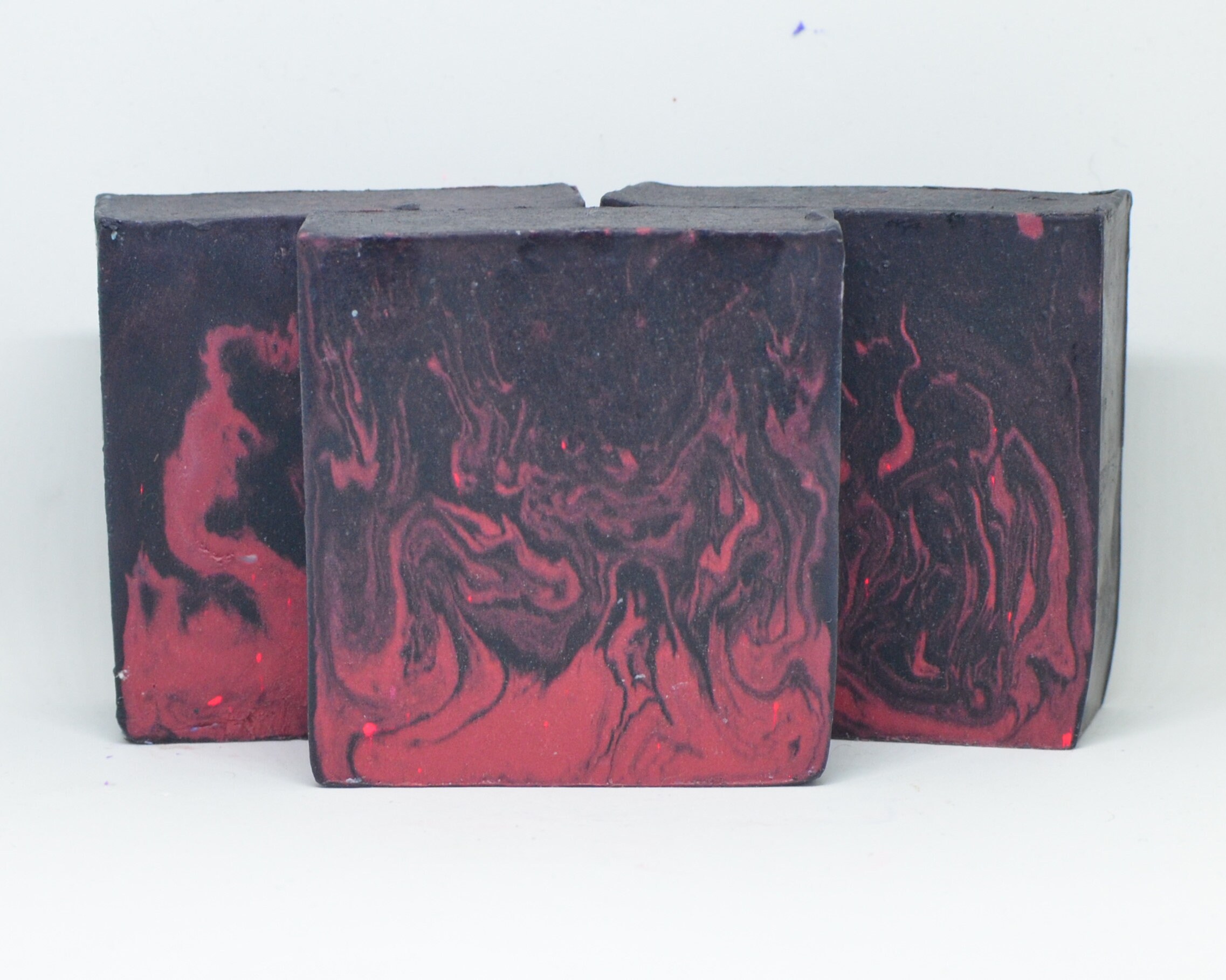 Gothic Black Raspberry Vanilla Handcrafted Vegan Activated Charcoal Cold Process Artisan Shea Butter Soap - bergamot pear plum orchid musk