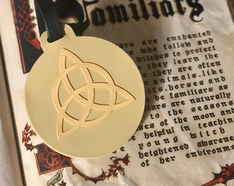 Charmed Inspired Kit Cat Luggage Tag: Power of Three, PVC Rubber
