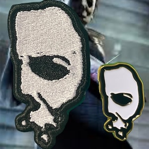 Michael Myers Inspired Patch and Enamel Pin | Horror Movie Patch | Michael Mask | Iron-on / Sew-on Patch