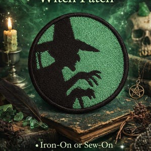 Oz Patch | Wizard of Oz Inspired Patch | Emerald City Witch Patch | Iron-On / Sew-On Embroidered Patch