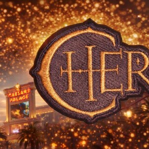 Cher Vegas Residency Inspired Patch (2008) Cher at the Colosseum – Caesars Palace Las Vegas | Iron-On / Sew-On Embroidered Patch