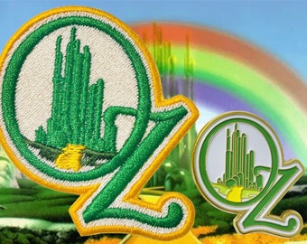 Wizard of Oz Inspired Patch and Enamel Pin | Oz Patch | The Wizard of Oz | Iron-on / Sew-on Patch