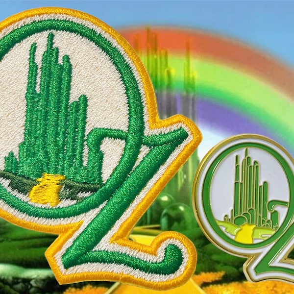 Wizard of Oz Inspired Patch and Enamel Pin | Oz Patch | The Wizard of Oz | Iron-on / Sew-on Patch