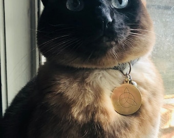 Triquetra pet tags - Charmed Kits Collar Tag - Triquetra - Pet Tags - Pet  ID Tag - Cat Tag - Dog Tags - Custom Pet Tag 