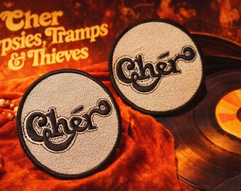 Cher Inspired Patch | 1970s Album Logo Patch | Gypsies, Tramps & Thieves Inspired Iron-On / Sew-On Patc