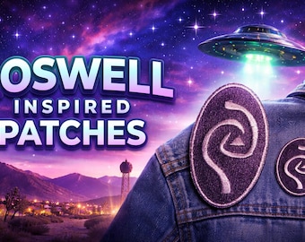 Roswell Inspired Antar Symbol Patch | Original WB Series 1999–2002 | Iron-On or Sew-On Alien Patch