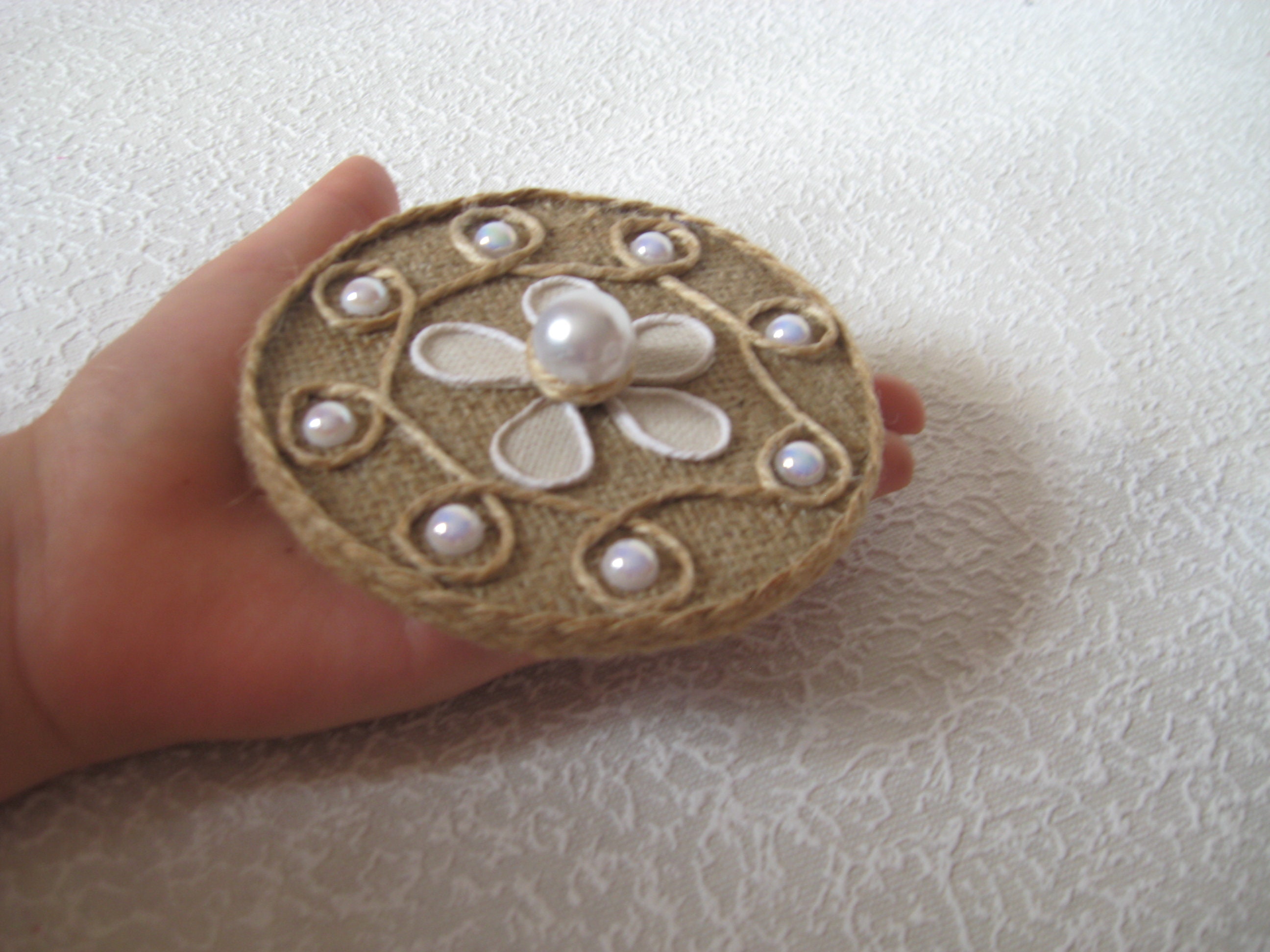 Filigree jewelry box Jute decor Jute rope Rustic home decor Etsy