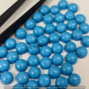 Sleeping Beauty Round Flat Cabochon ,3MM-20MM ,High Quality Turquoise Gemstone ,Flat Round , Jewelry Making