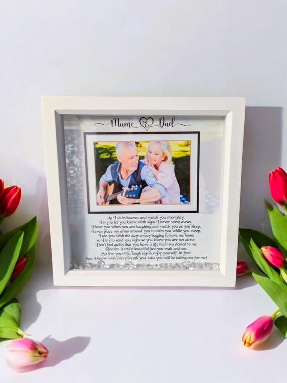 Personalised Memorial Photo Frame, Until We Meet Again, Remembrance Frame, Memorial Gift, Deepest Sympathy, Loved One, in Loving Memory,