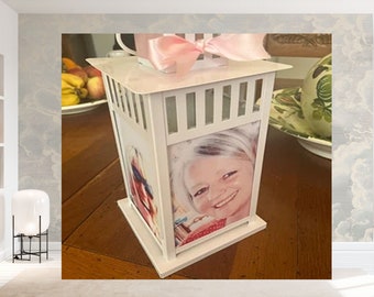 Memorial Photo Lantern Gift, Remembrance Lantern, Bride & Groom Photo Lantern Birthday  Newborn Photo Lantern Mother's Day Photo Lantern