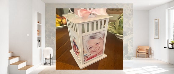Memorial Photo Lantern Gift, Remembrance Lantern, Bride & Groom Photo Lantern Birthday  Newborn Photo Lantern Mother's Day Photo Lantern