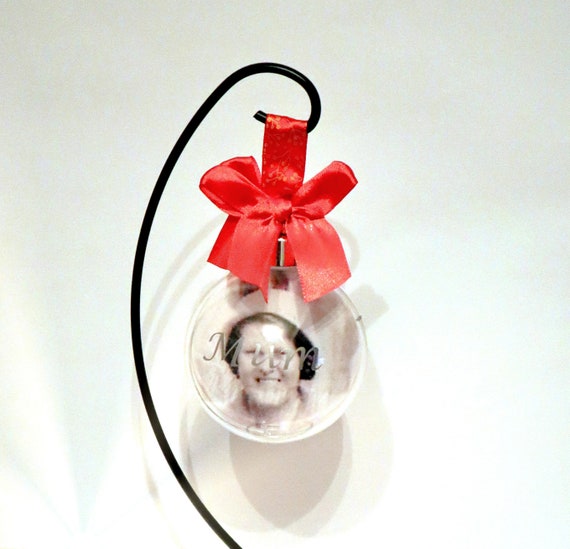 Personalised Photo Bauble, Missing You, Missing Mum, Missing Dad, Remembrance Keepsake Christmas Tree Photo Bauble