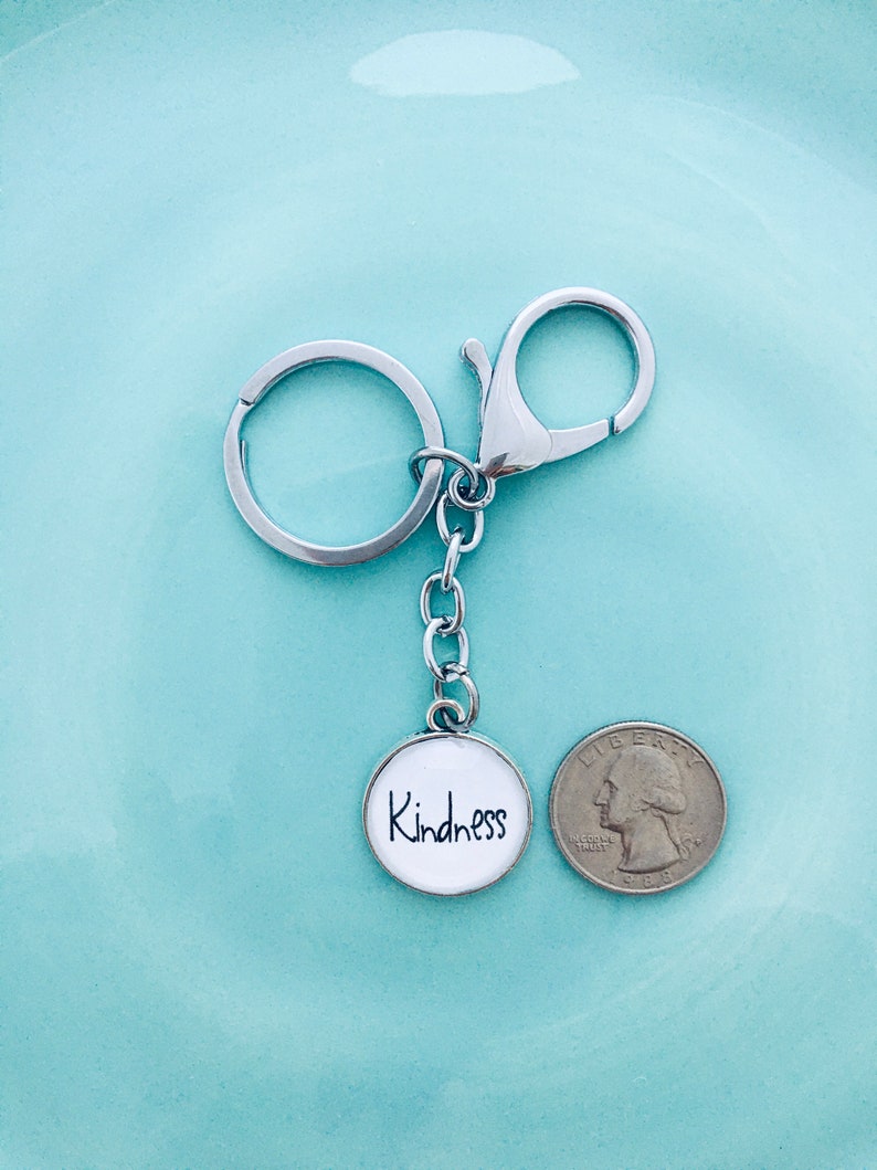 Kindness keychains keychain for women word keychain Etsy
