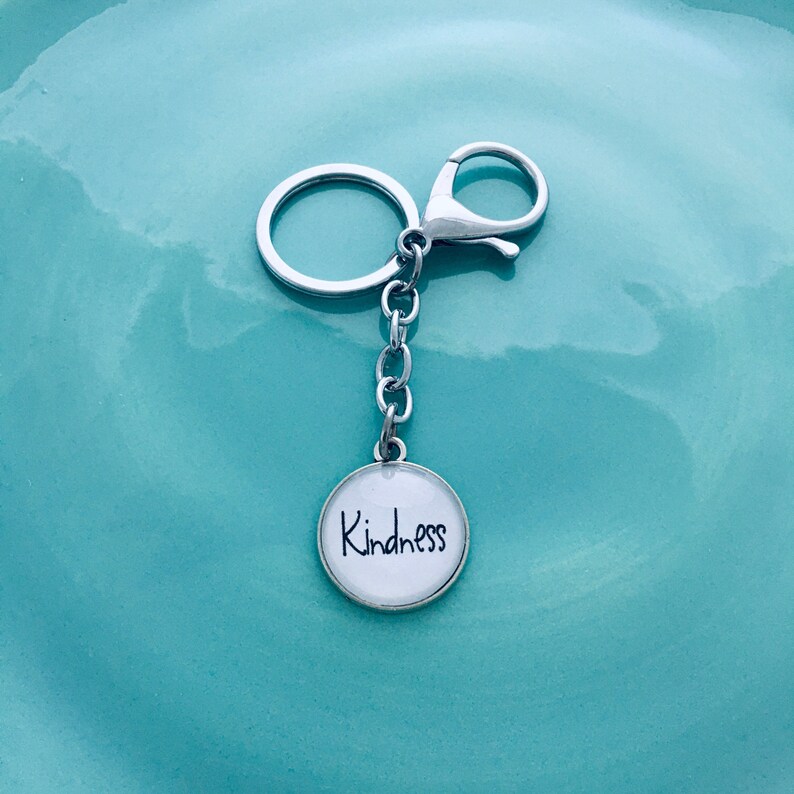 Kindness keychains keychain for women word keychain Etsy