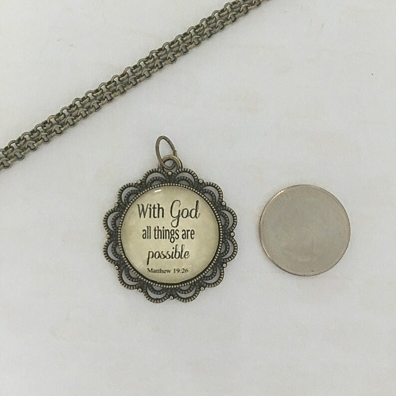 Christian necklaces for women scripture Jewelry Matthew 19 Etsy