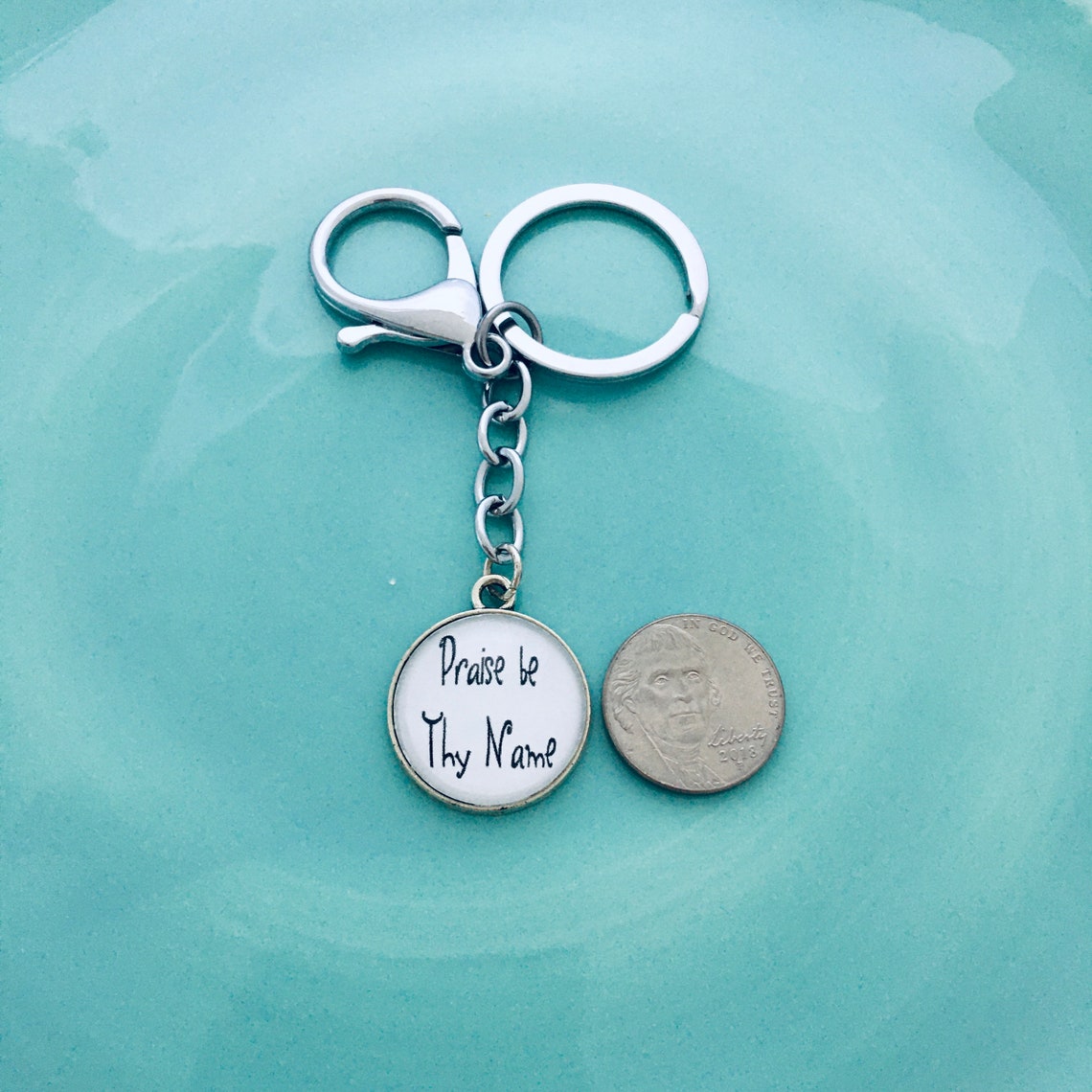 Scripture Keychain Christian Keychain Christian Gift Prayer Etsy