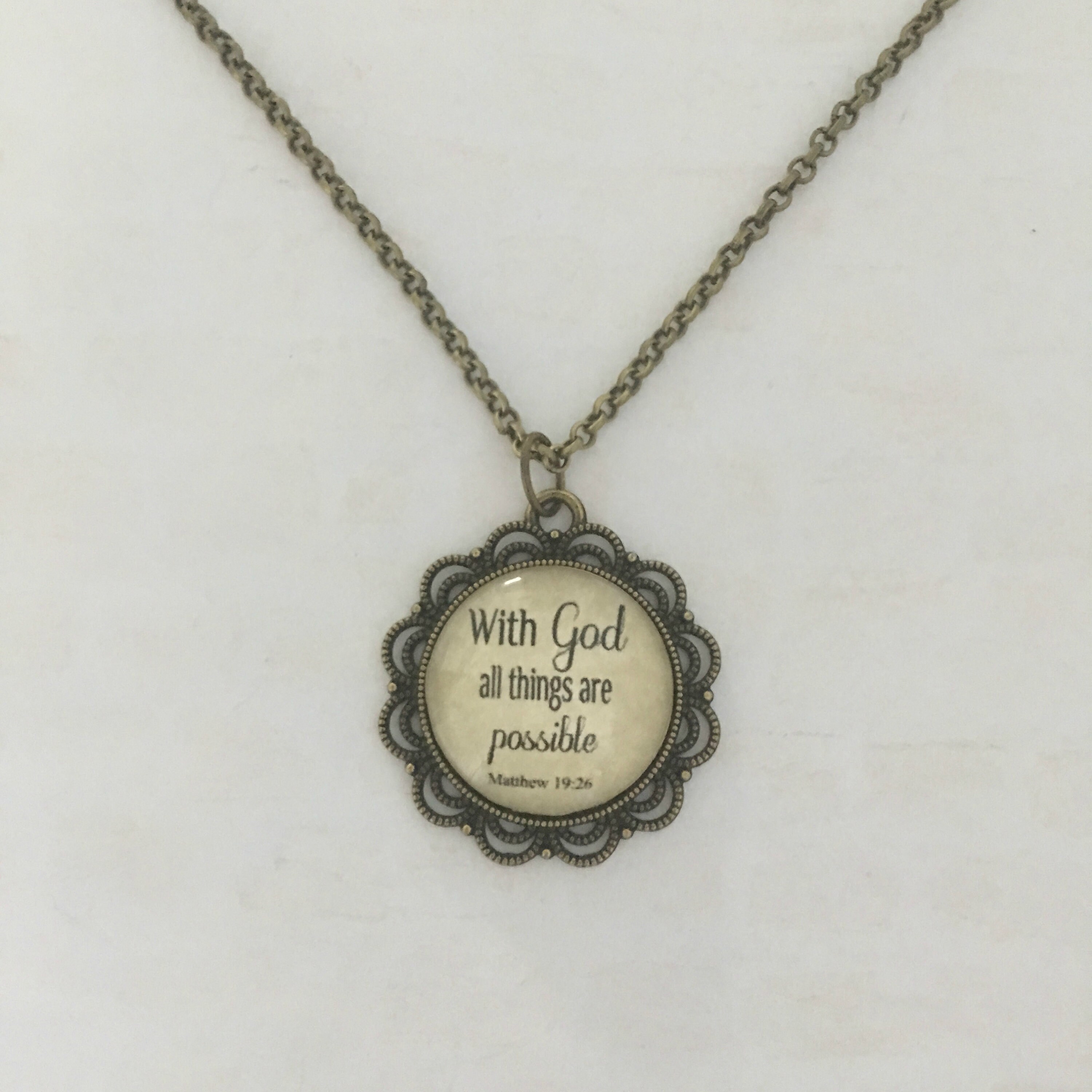 Bible Verse Necklace for Women Scripture Gift Christian Etsy