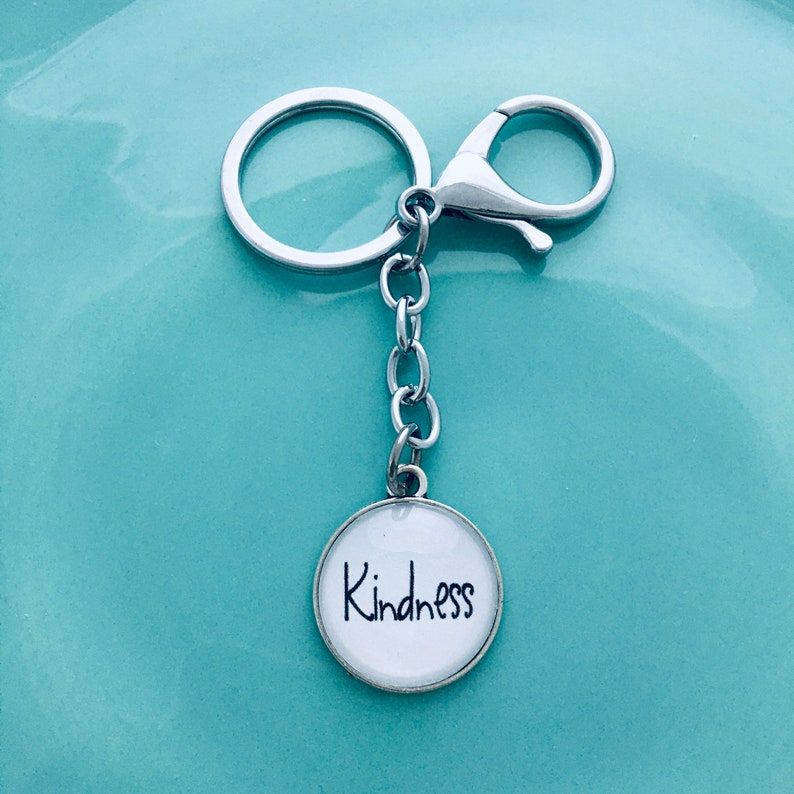 Kindness keychains keychain for women word keychain Etsy