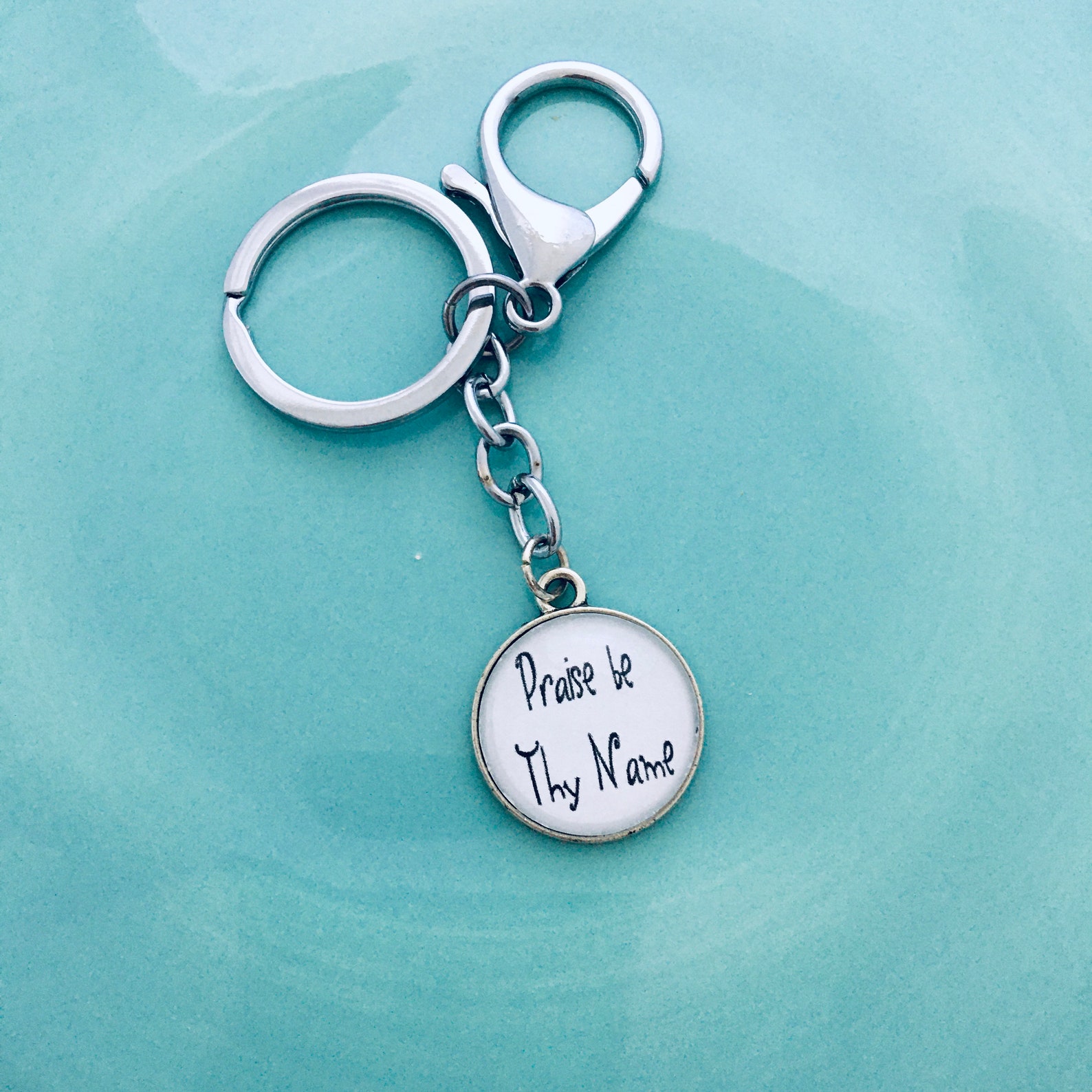 Scripture Keychain Christian Keychain Christian Gift Prayer Etsy